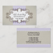 Zoete Lila en Polka Dots Visitekaartje (Voorkant / Achterkant)