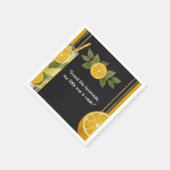 Zoete limonade krijtbordstandaard baby shower servet (Hoek)