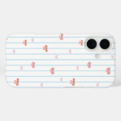 Zoete lint streep iPhone hoesje (Achterkant (horizontaal))