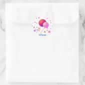 Zoete Lolly's Ronde Sticker (Tas)