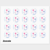Zoete Lolly's Ronde Sticker (Vel)