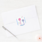 Zoete Lolly's Ronde Sticker (Envelop)
