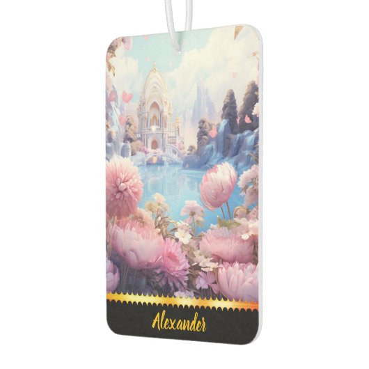 Zoete luchtverfrisser in bloemenparadijs (Links)