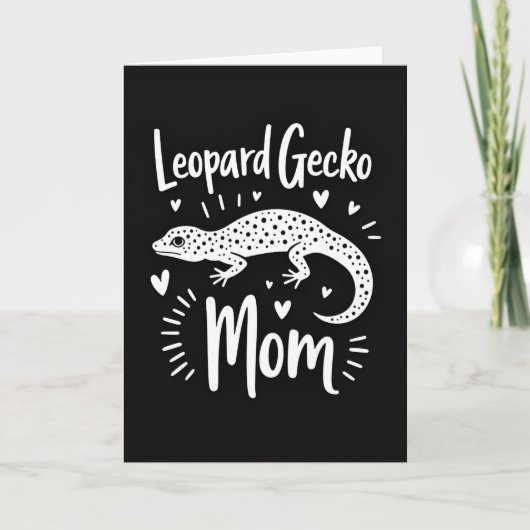 Zoete Luipaardgekko Moeder Kaart (Voorkant)