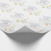 Zoete Maan Baby Shower Cadeaupapier (Hoek)