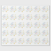 Zoete Maan Baby Shower Cadeaupapier (Vlak)