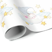 Zoete Maan Baby Shower Cadeaupapier (Rol Hoek)