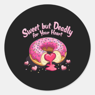 Zoete Maar Dodelijk Grappige Romantische Valentijn Ronde Sticker