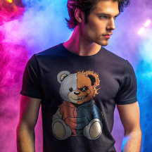 Zoete maar griezelige tweevoudige teddybeer Hallow