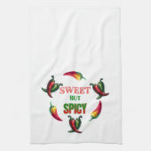 Zoete maar pittige, hete pepers theedoek (Verticaal)