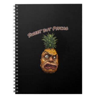 Zoete maar Psycho Ananas Notitieboek
