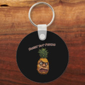 Zoete maar Psycho Ananas Sleutelhanger (Voorkant)