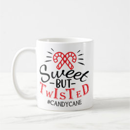 Zoete Maar Verdraaide Candy Cane Kerstmis Koffiemok