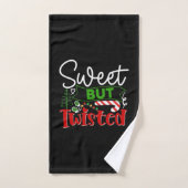 Zoete Maar Verdraaide Grappige Kerst Kerststok Bad Handdoek (Handdoek)