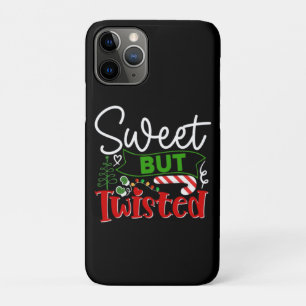 Zoete Maar Verdraaide Grappige Kerst Kerststok Case-Mate iPhone Case