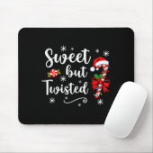 Zoete Maar Verdraaide Grappige Kerst Kerststok Ker Muismat (Met muis)