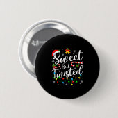 Zoete Maar Verdraaide Grappige Kerst Kerststok Ker Ronde Button 5,7 Cm (Voorkant /achterkant)
