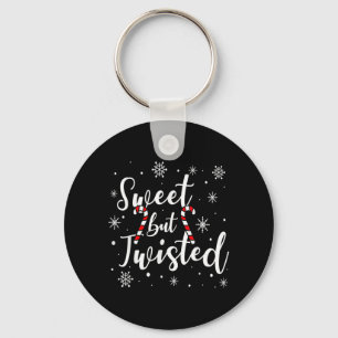 Zoete Maar Verdraaide Grappige Kerst Kerststok Ker Sleutelhanger