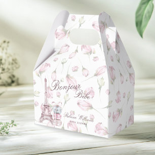 Zoete Macaron Bonjour Bebe Parijs Baby shower Bedankdoosjes