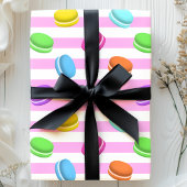 Zoete Macaroon Regenboog Bakken Cadeaupapier