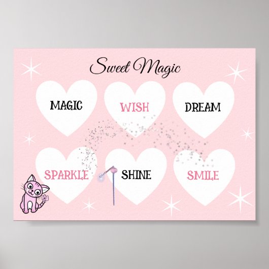 Zoete Magie Kitty Poster (Voorkant)