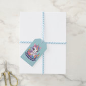 Zoete magische Baby eenhoorn Cadeaulabel (Met Touw)