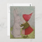 Zoete magische sprookjesliefde. briefkaart (Voorkant / Achterkant)