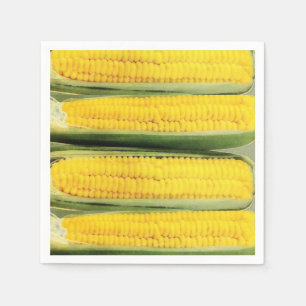 Zoete maïs - vintage illustratie servet