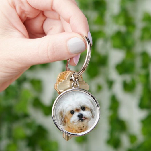 Zoete Malshi Rond Sleutelhanger (Hand)