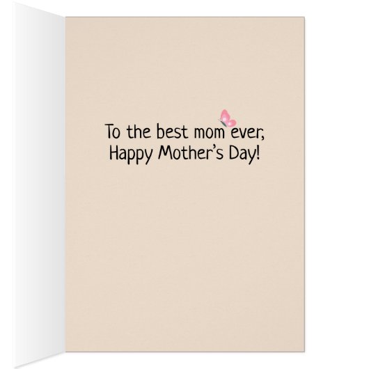 Zoete mam en baby Foxes Moederdag (Binnen (Rechts))