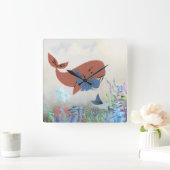 Zoete Mama & Baby Walvis Kinderkamer Klok (Huis)
