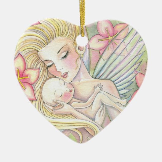 Zoete Mama en Baby Ornament (Voorkant)