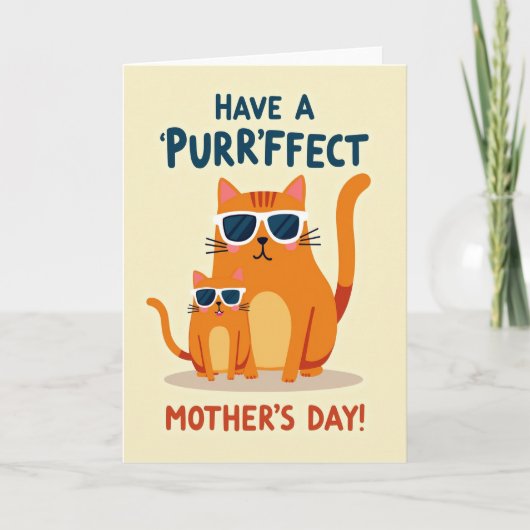 Zoete Mama Katten Dag Kaart (Voorkant)