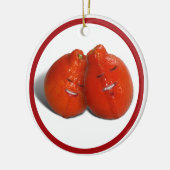 Zoete mandarijnen keramisch ornament (Links)