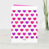 Zoete meid uit liefde voor bericht, kaart (Achterkant)
