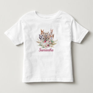 Zoete Meisje Boho Bosdieren Kinder Shirts