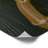 Zoete Meisje in Pastel Orchidee Bloemen Poster (Hoek)