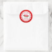 Zoete Meloen Verjaardag Ronde Sticker (Tas)