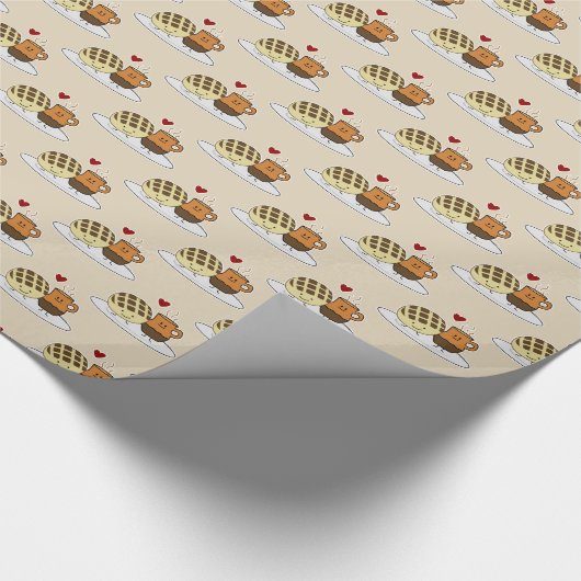 Zoete Mexicaanse concha van dulce van de Chocolade Cadeaupapier (Hoek)