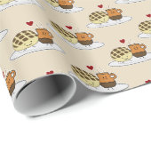 Zoete Mexicaanse concha van dulce van de Chocolade Cadeaupapier (Rol Hoek)