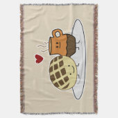 Zoete Mexicaanse concha van dulce van de Chocolade Deken (Voorkant Verticaal)