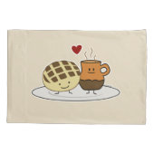 Zoete Mexicaanse concha van dulce van de Chocolade Kussensloop (Achterkant)