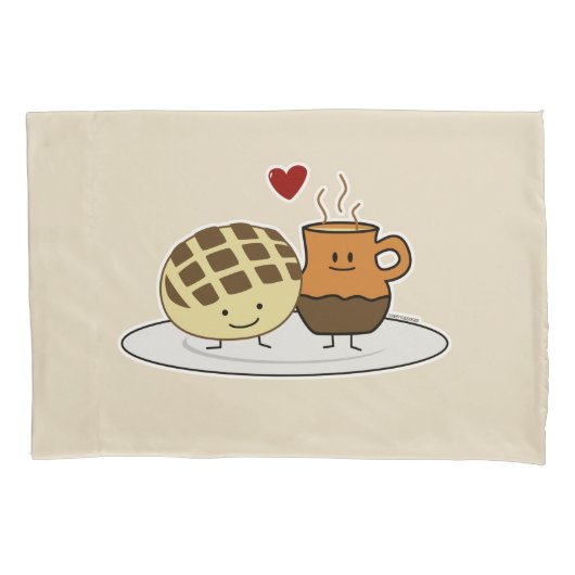 Zoete Mexicaanse concha van dulce van de Chocolade Kussensloop (Voorkant)