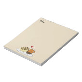 Zoete Mexicaanse concha van dulce van de Chocolade Notitieblok (Linkerzijde)