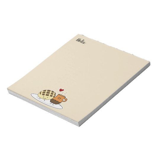 Zoete Mexicaanse concha van dulce van de Chocolade Notitieblok (Linkerzijde)