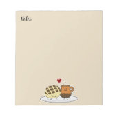 Zoete Mexicaanse concha van dulce van de Chocolade Notitieblok (Voorkant)