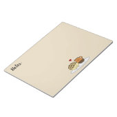 Zoete Mexicaanse concha van dulce van de Chocolade Notitieblok (Schuin)