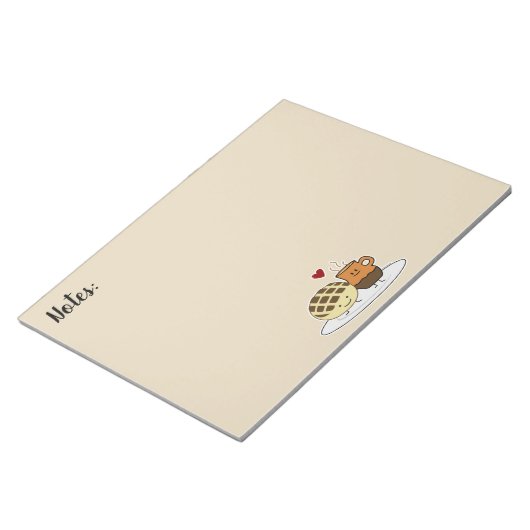 Zoete Mexicaanse concha van dulce van de Chocolade Notitieblok (Schuin)