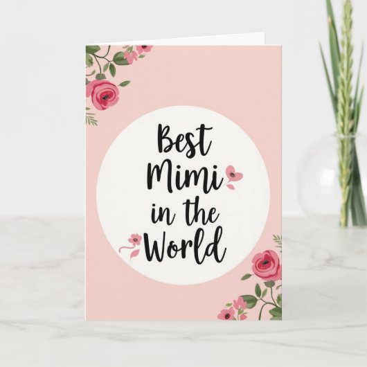Zoete Mimi Rozen Kaart (Voorkant)