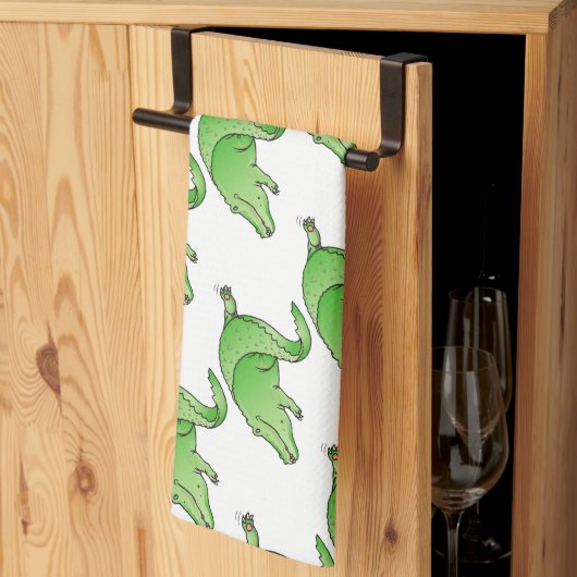 Zoete Moderne Alligator Theedoek (Derde Gevouwen)